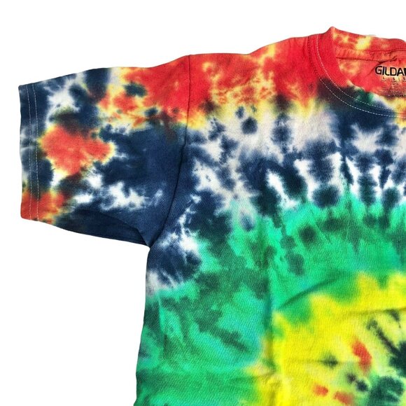 Youth Tie Dye SS T-Shirt Gildan 100% Cotton Swirl Design  Size L (14/16) - Picture 3 of 6